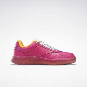 Pink / White / Purple Reebok THE JETSONS Club C Legacy Shoes | MJXFTRG-90