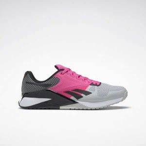 Grey / Pink / Black Reebok Nano 6000 Training Shoes | PSXLKDF-14