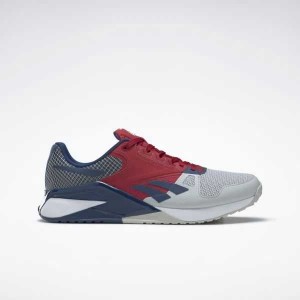 Grey / Red / Blue Reebok Nano 6000 Training Shoes | FNWHPBV-15