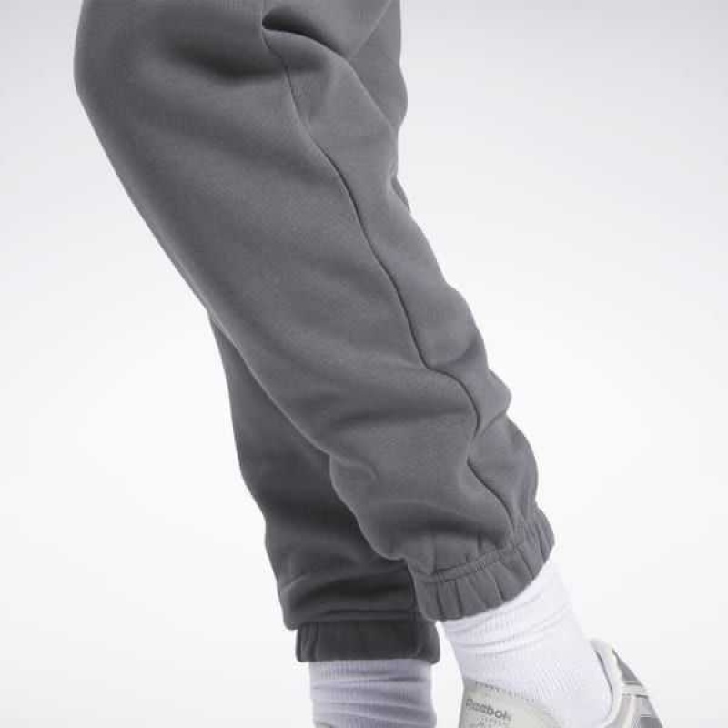 Grey Reebok Identity Logo Fleece Joggers | FLTEMAQ-27
